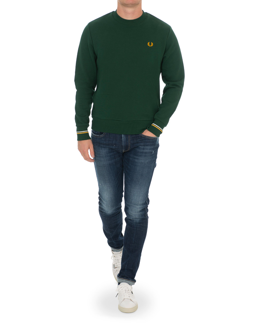 Herre | Trøjer | Fred Perry | Crew Neck Sweatshirt Green