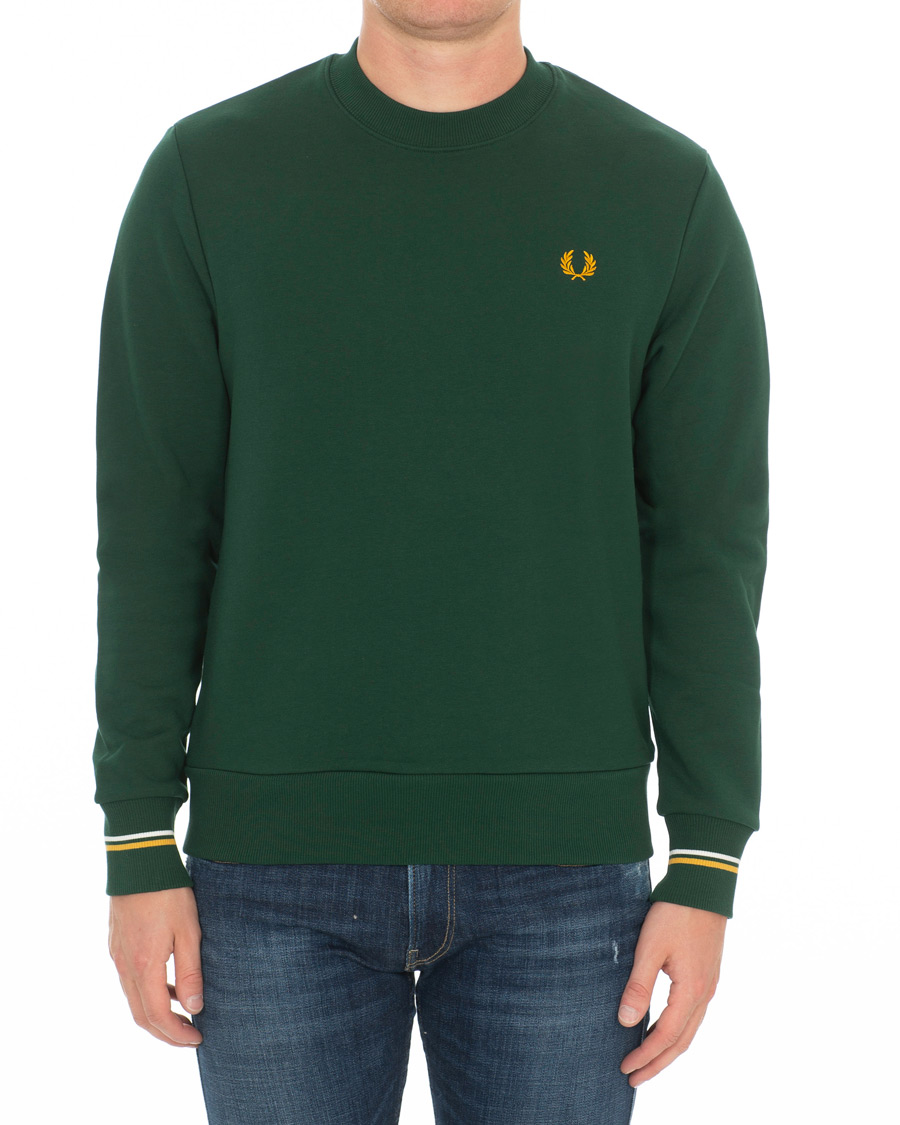 Herre | Trøjer | Fred Perry | Crew Neck Sweatshirt Green