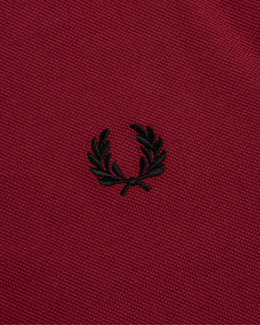 Herre | Trøjer | Fred Perry | Slim Fit Long Sleeve Polo Twin Tip Wine Red
