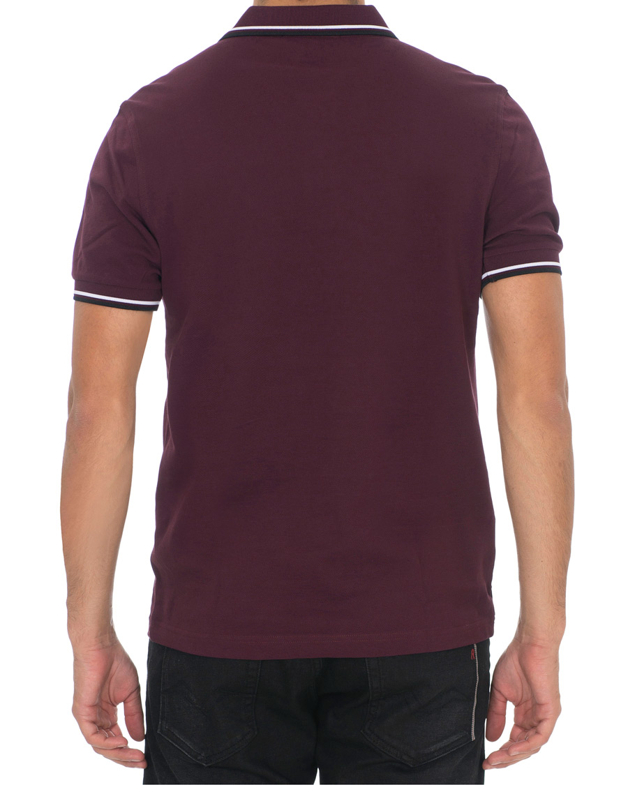 Herre | Polotrøjer | Fred Perry | Slim Fit Polo Twin Tip Wine Red/White