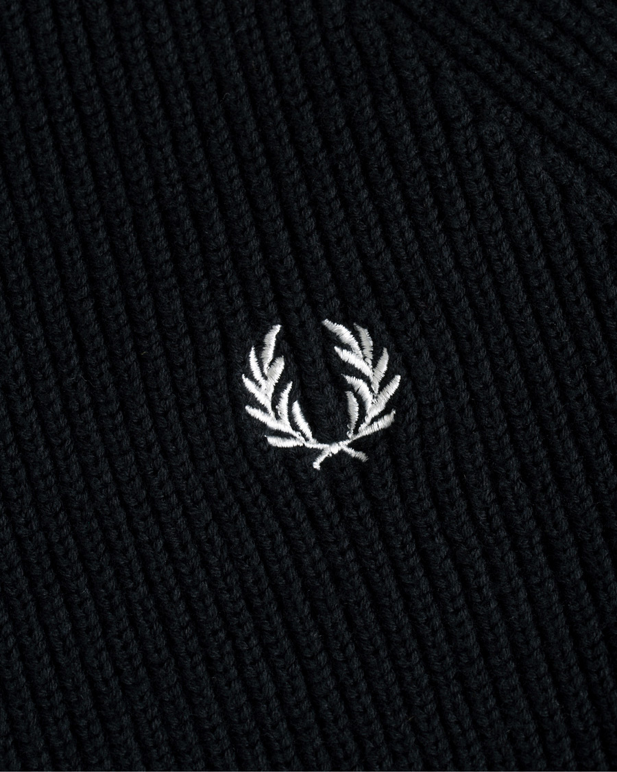 Herre | Trøjer | Fred Perry | Ribbed Crew Neck Jumper Black
