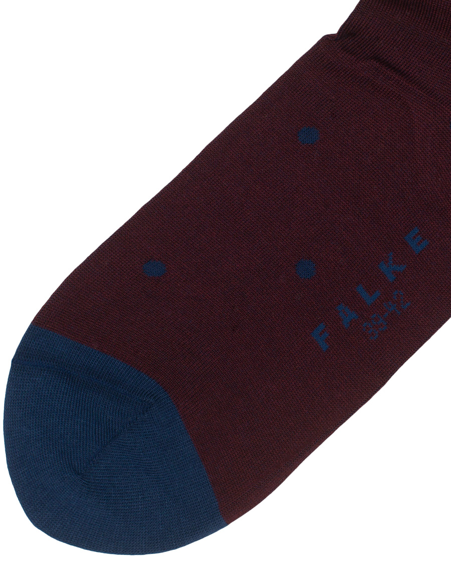 Herre | Falke | Falke | Cotton Dot Sock Barolo/Navy