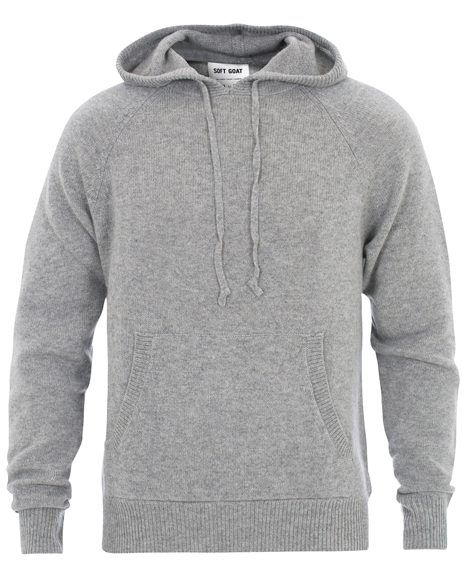 Herre | Trøjer | Soft Goat | Cashmere Chunky Hoodie Grey