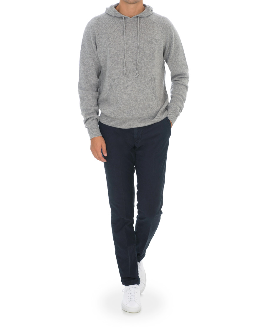 Herre | Trøjer | Soft Goat | Cashmere Chunky Hoodie Grey