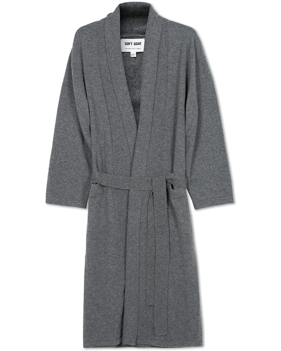 Herre | Pyjamas & Morgenkåber | Soft Goat | Cashmere Bathrobe Dark Grey