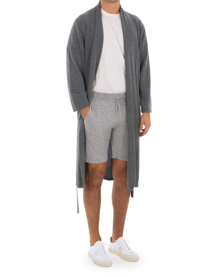 Herre | Pyjamas & Morgenkåber | Soft Goat | Cashmere Bathrobe Dark Grey