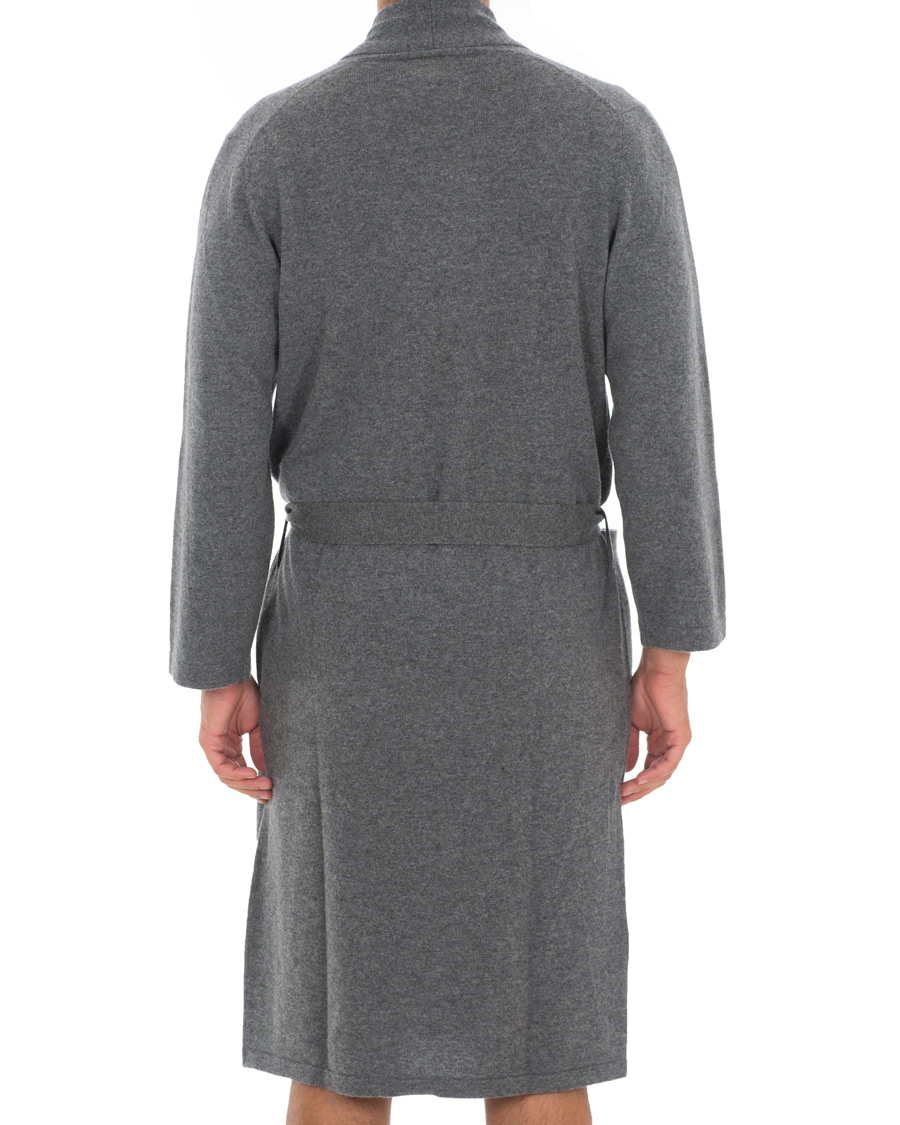 Herre | Pyjamas & Morgenkåber | Soft Goat | Cashmere Bathrobe Dark Grey