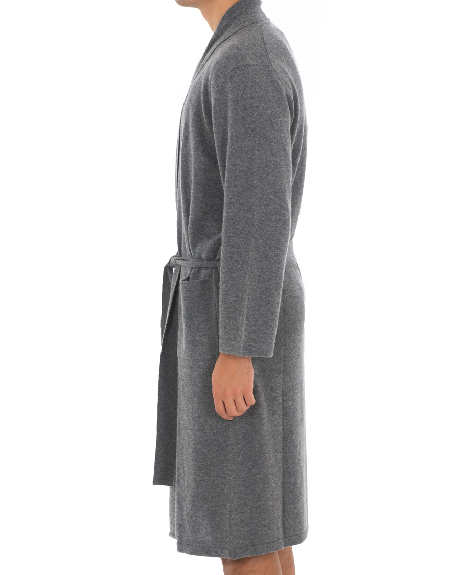 Herre | Pyjamas & Morgenkåber | Soft Goat | Cashmere Bathrobe Dark Grey