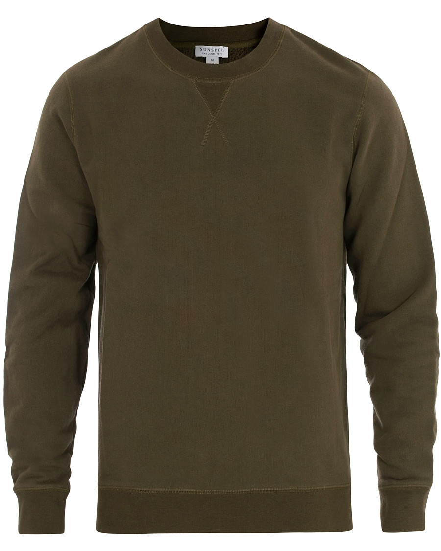 Herre | Trøjer | Sunspel | Loopback Sweatshirt Military Green