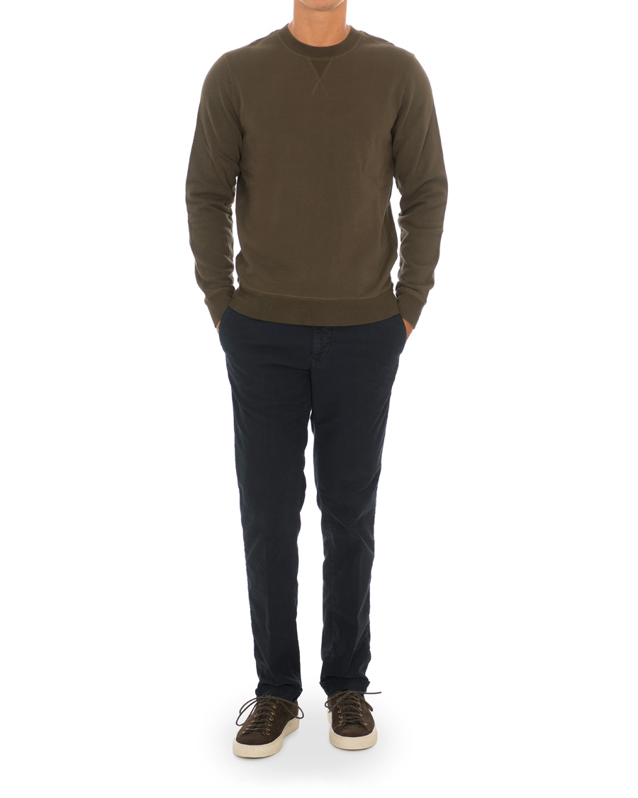 Herre | Trøjer | Sunspel | Loopback Sweatshirt Military Green