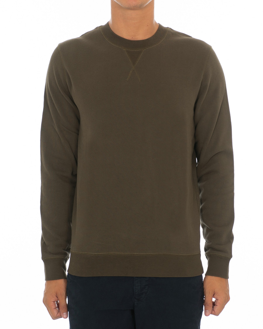 Herre | Trøjer | Sunspel | Loopback Sweatshirt Military Green