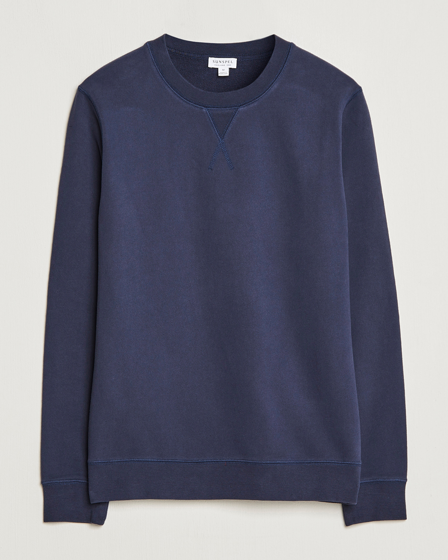 Herre | Trøjer | Sunspel | Loopback Sweatshirt Navy