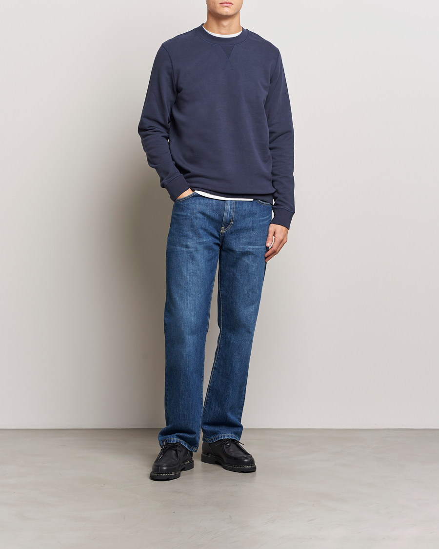 Herre | Trøjer | Sunspel | Loopback Sweatshirt Navy