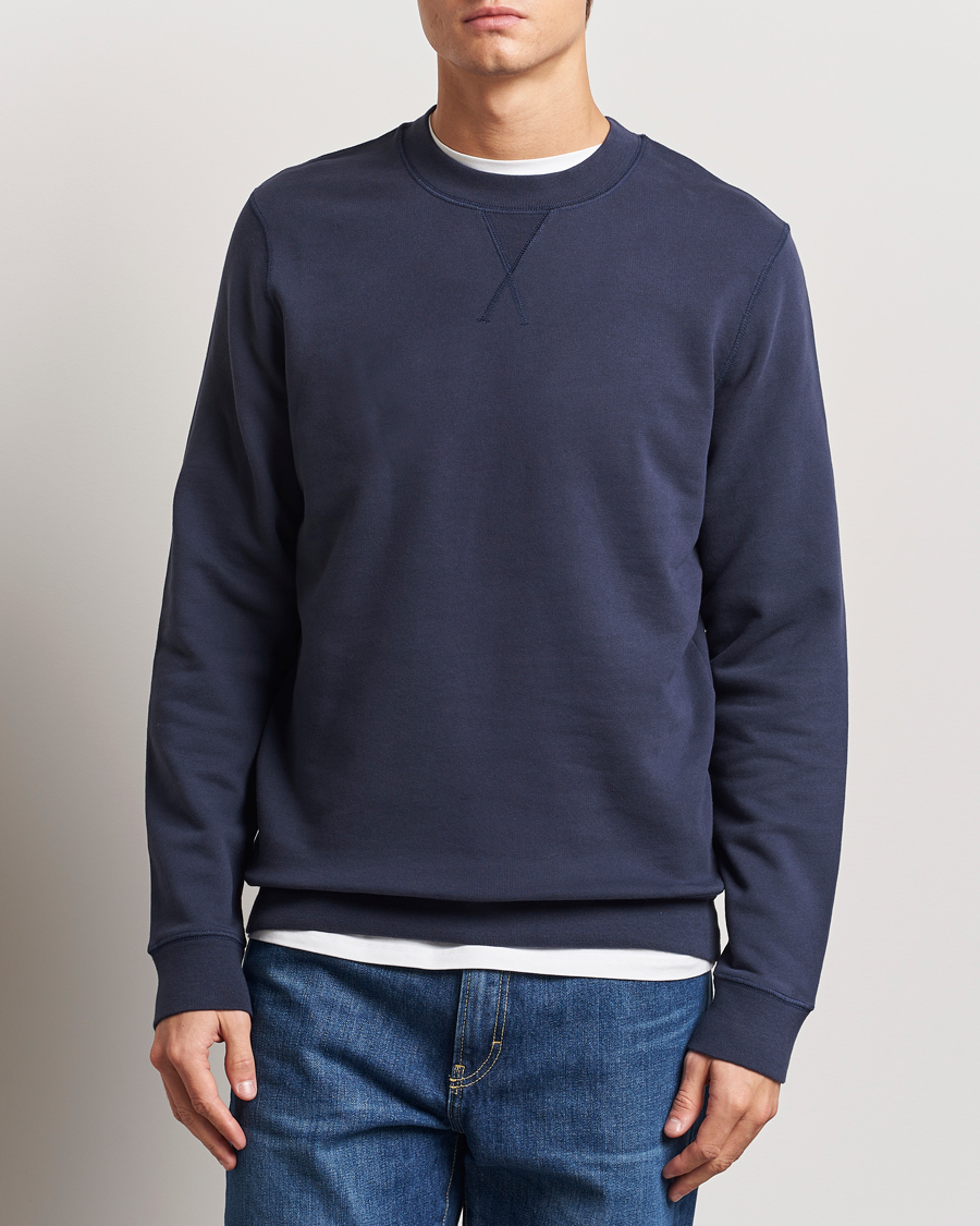 Herre | Loungewear-afdelingen | Sunspel | Loopback Sweatshirt Navy