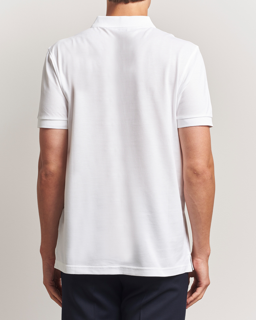 Herre | Polotrøjer | Sunspel | Short Sleeve Pique Polo White