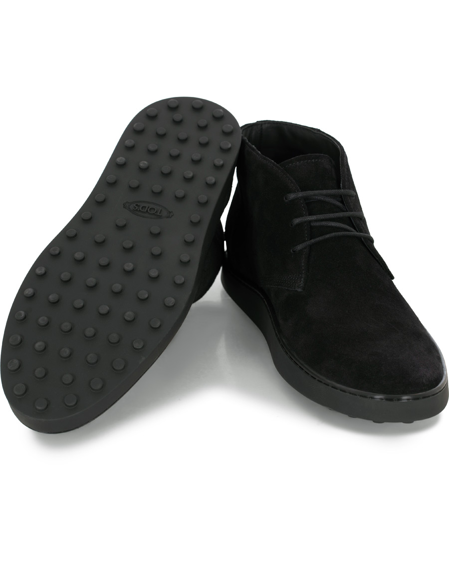 Herre | Tod's Polacco Casetta Chukka Boot Black Suede | Tod's | Polacco Casetta Chukka Boot Black Suede