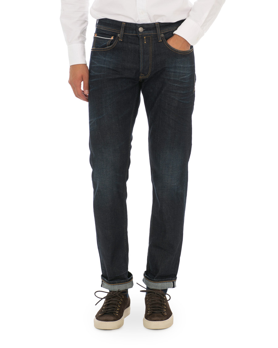 Herre | Jeans | Replay | Groover Stretch Selvedge Jeans Dark Blue