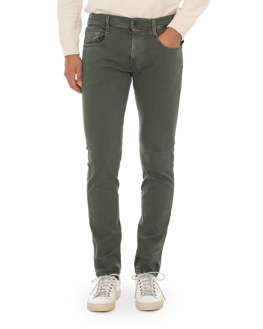 Herre | Bukser | Replay | Anbass Hyperflex 5-Pocket Trousers Green