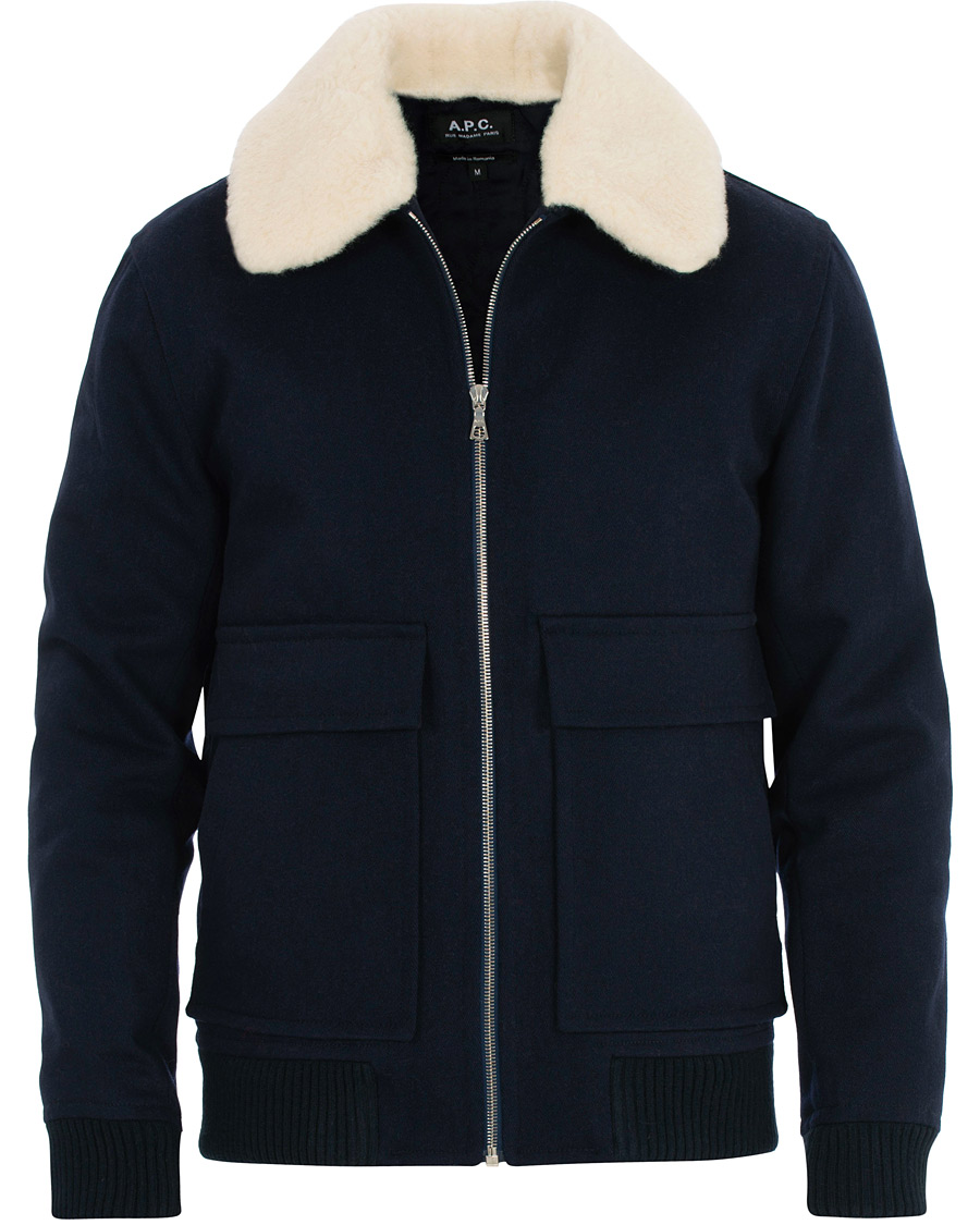 Herre | Jakker | A.P.C. | Blouson Bronze Jacket Marine