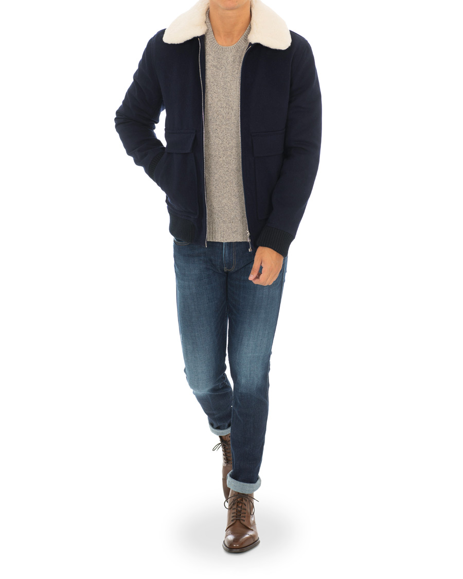 Herre | Jakker | A.P.C. | Blouson Bronze Jacket Marine