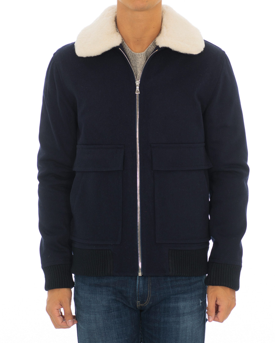 Herre | Jakker | A.P.C. | Blouson Bronze Jacket Marine
