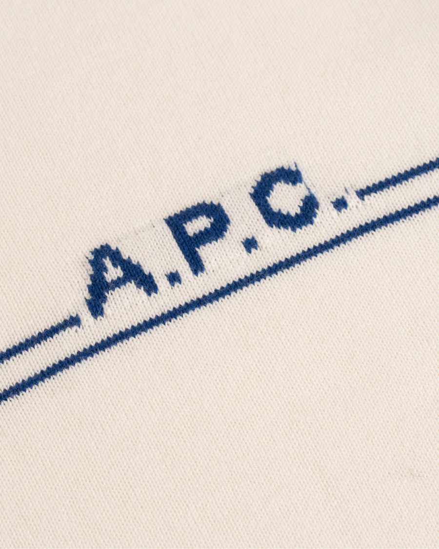 Herre | Trøjer | A.P.C. | Eponyme H Crew Neck Ecru