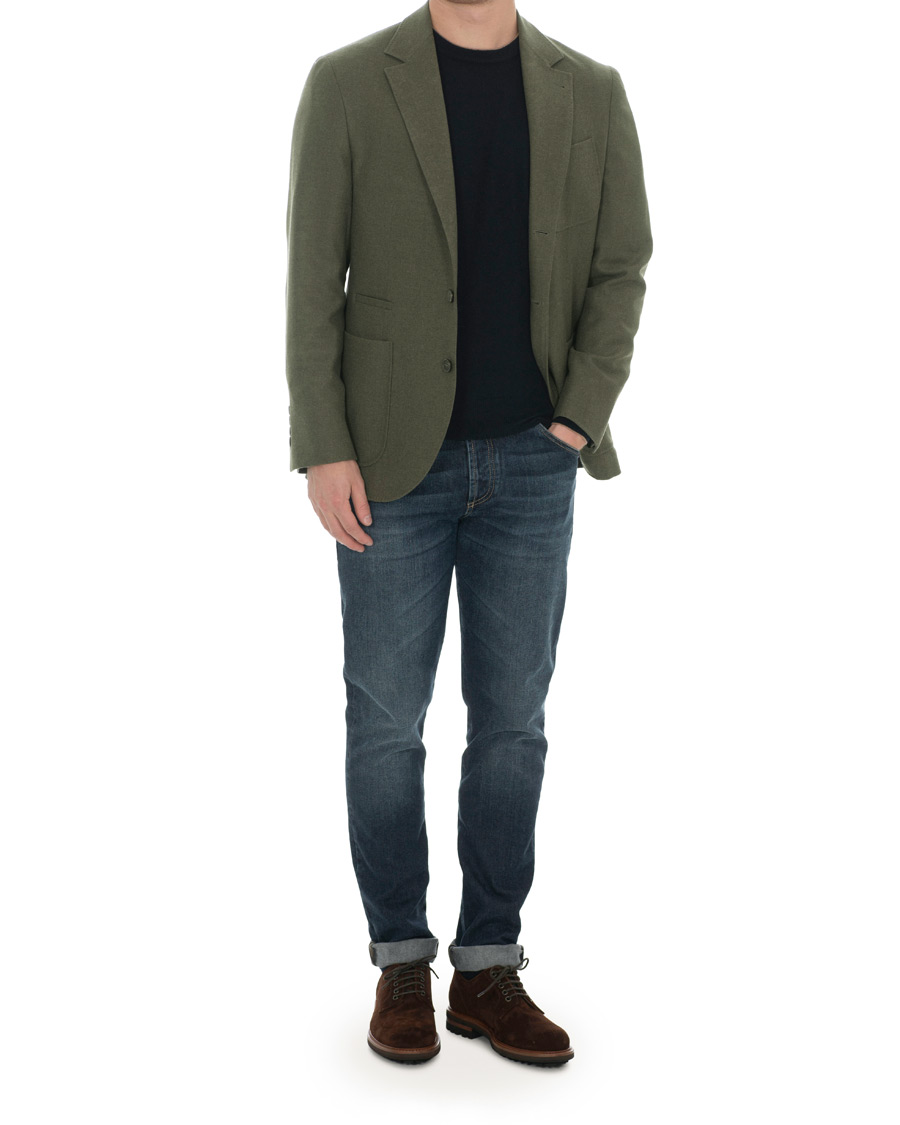 Herre | Blazere & jakker | Brunello Cucinelli | Cashmere Blend Patch Pocket Blazer Green