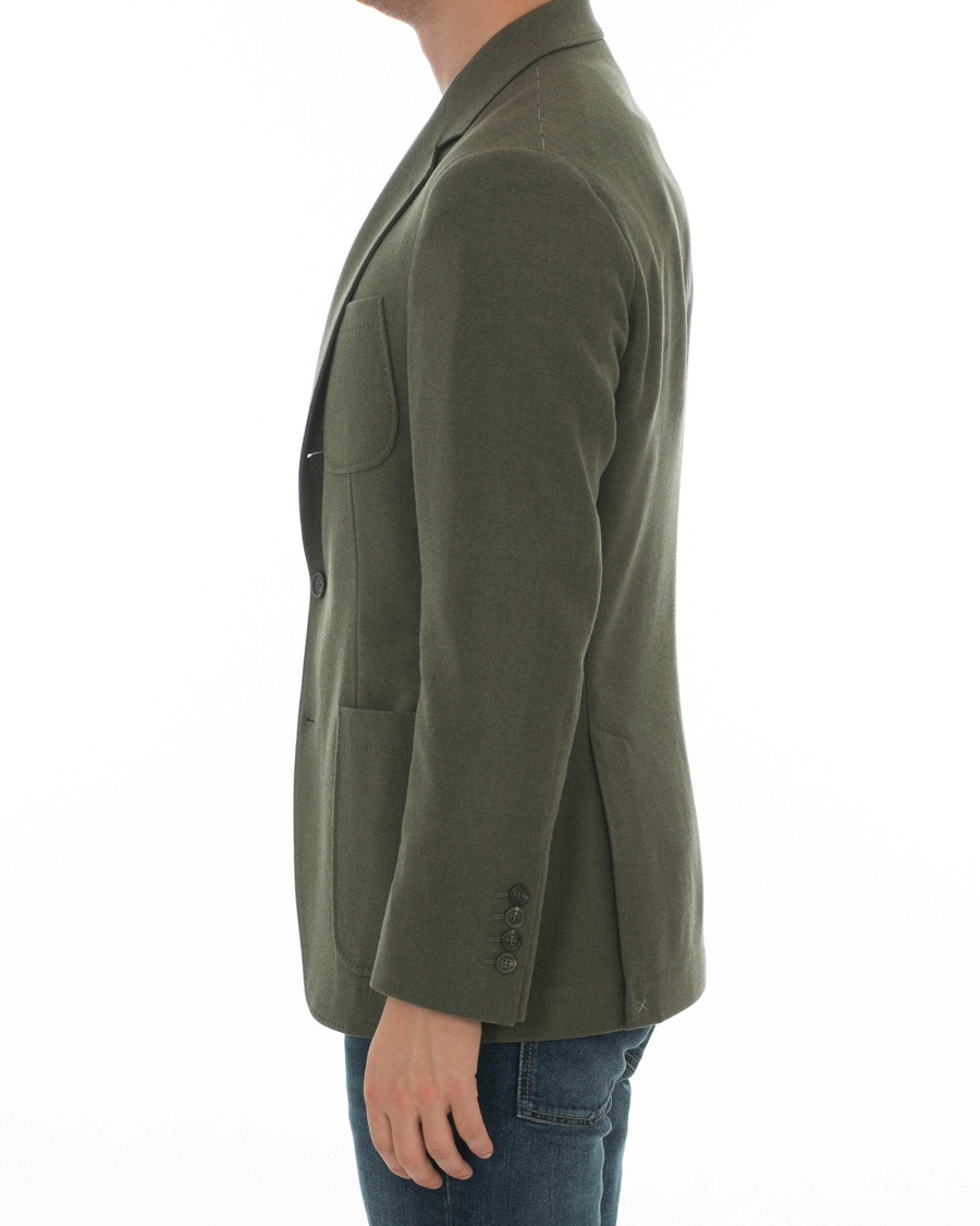 Herre | Blazere & jakker | Brunello Cucinelli | Cashmere Blend Patch Pocket Blazer Green