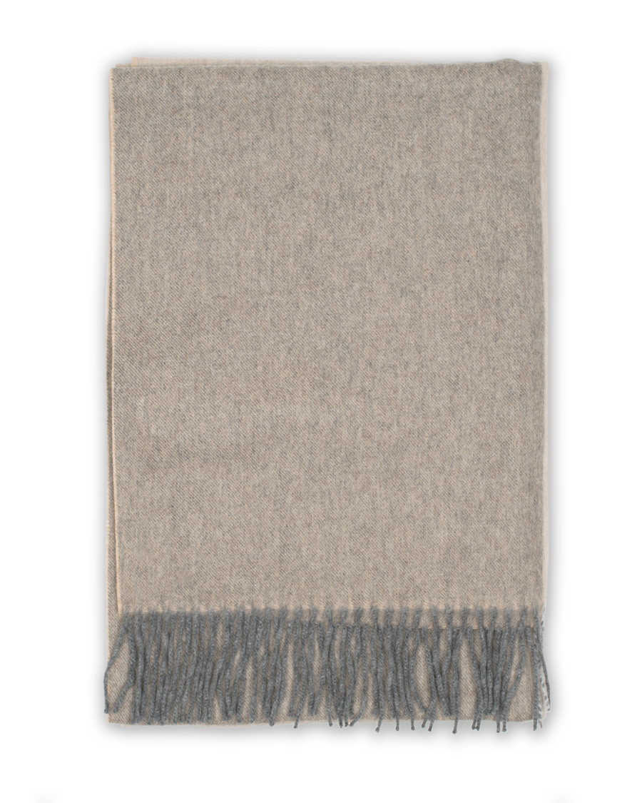 Herre | Begg & Co Jura Lambswool/Angora Scarf Duo Natural Greige | Begg & Co | Jura Lambswool/Angora Scarf Duo Natural Greige