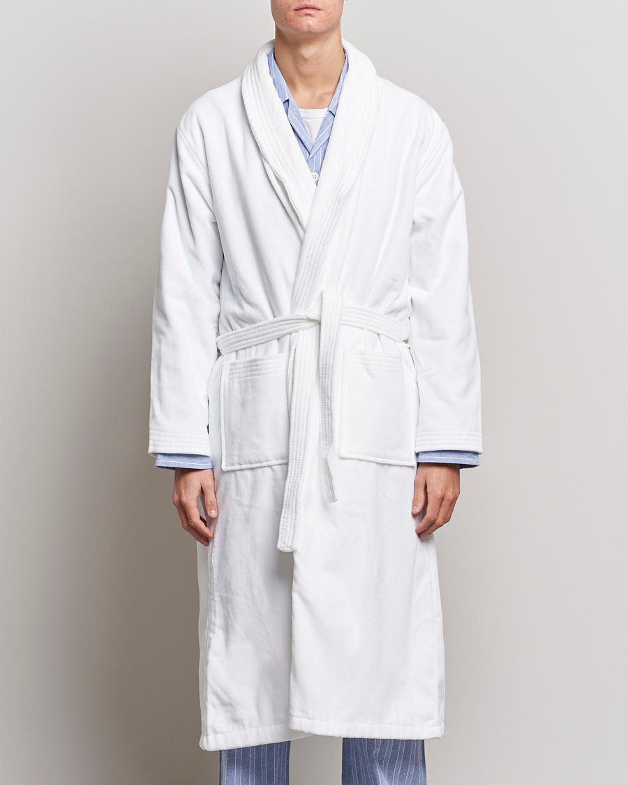 Herre | Afdelinger | Derek Rose | Cotton Velour Gown White