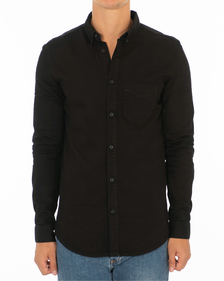 Herre | Skjorter | Tiger of Sweden Jeans | Rit Denim Shirt Black