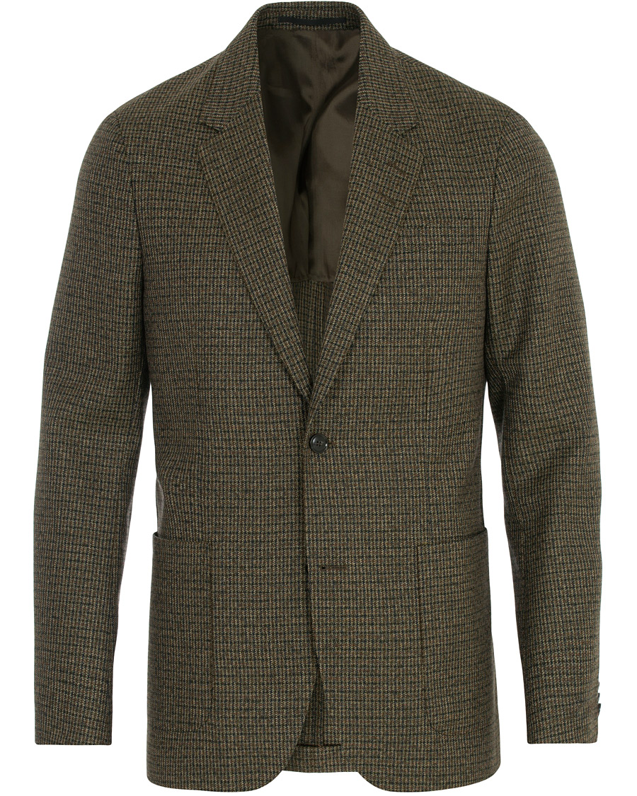 Herre | Blazere & jakker | Tiger of Sweden | Josef Checked Wool Blazer Brown