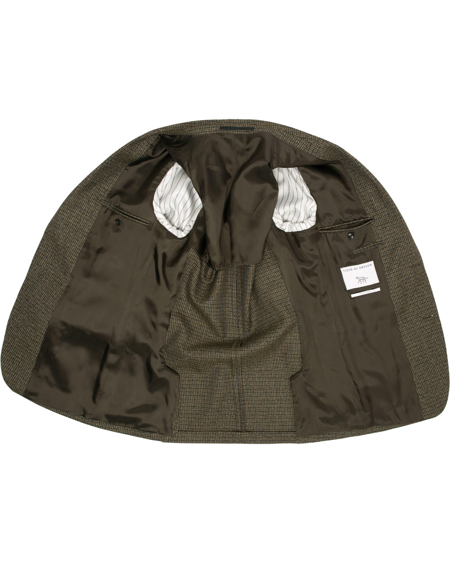 Herre | Blazere & jakker | Tiger of Sweden | Josef Checked Wool Blazer Brown