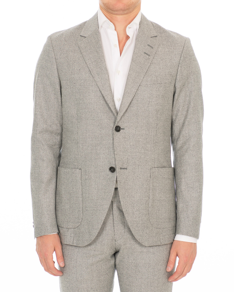 Herre | Blazere & jakker | Tiger of Sweden | Jamot Houndstooth Brushed Wool Suit Blazer Grey