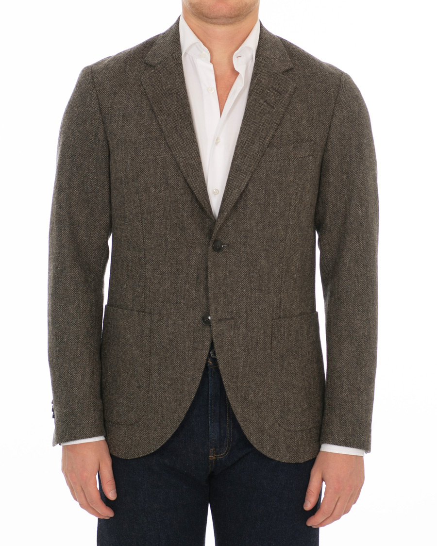 Herre | Blazere & jakker | Tiger of Sweden | Jamot Half Lined Structured Wool Blazer Brown