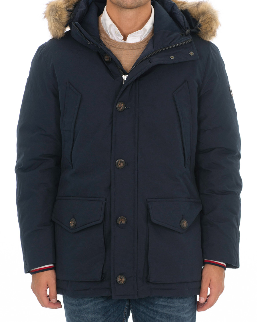 Herre | Jakker | Tommy Hilfiger | Hampton Down Fake Fur Parka Sky Captain