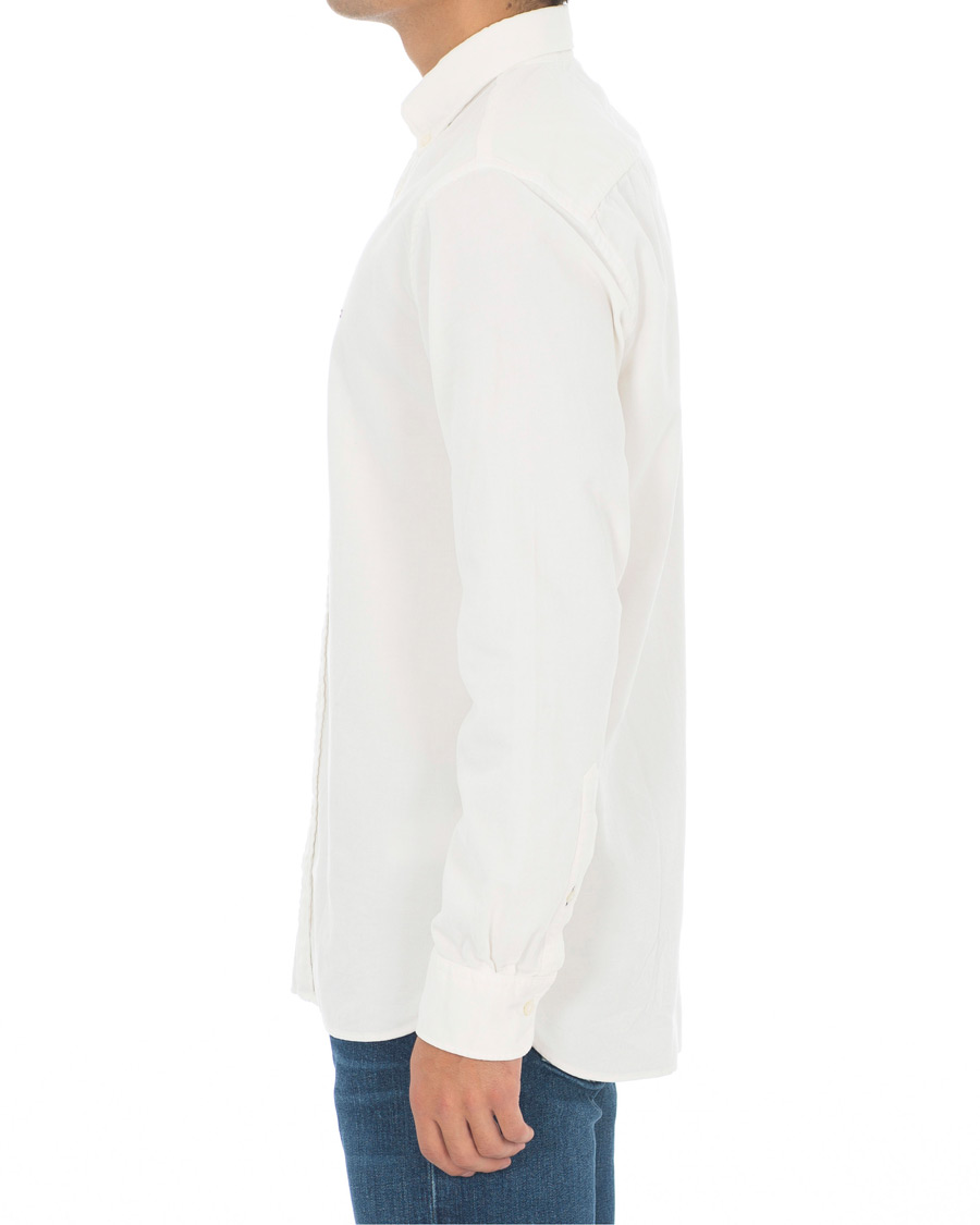 Herre | Skjorter | Tommy Hilfiger | Garment Dyed Corduroy Shirt Whisper White