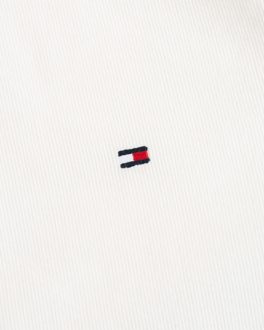 Herre | Skjorter | Tommy Hilfiger | Garment Dyed Corduroy Shirt Whisper White
