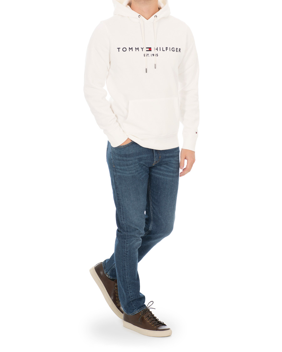 Herre | Trøjer | Tommy Hilfiger | Logo Hoodie Snow White