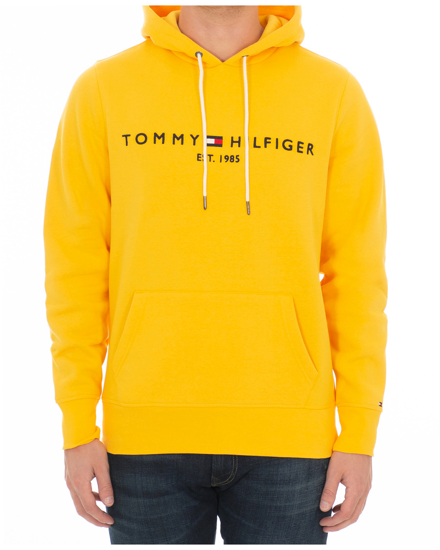 Tommy Hilfiger Logo Hoodie Spectra Yellow CareOfCarl