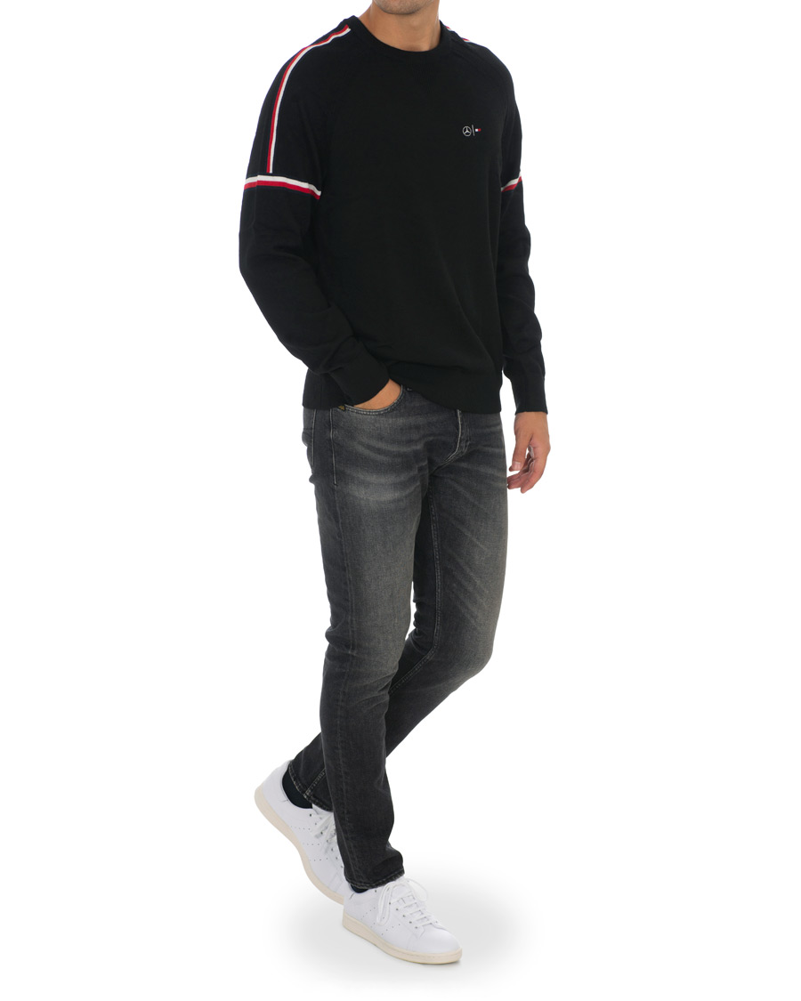 Herre | Trøjer | Tommy Hilfiger | Mercedes Benz Stripe Sweatshirt Jet Black