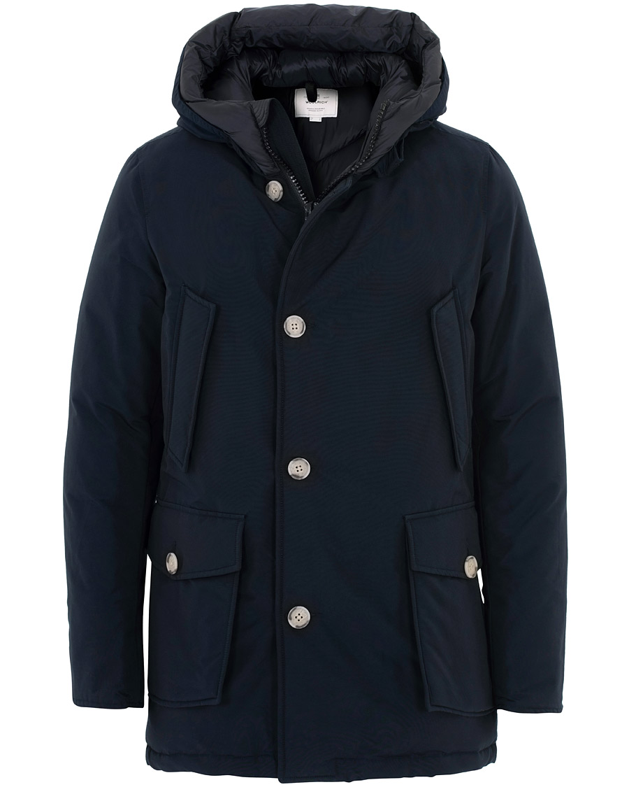 Herre | Jakker | Woolrich | Arctic Parka No Fur Melton Blue