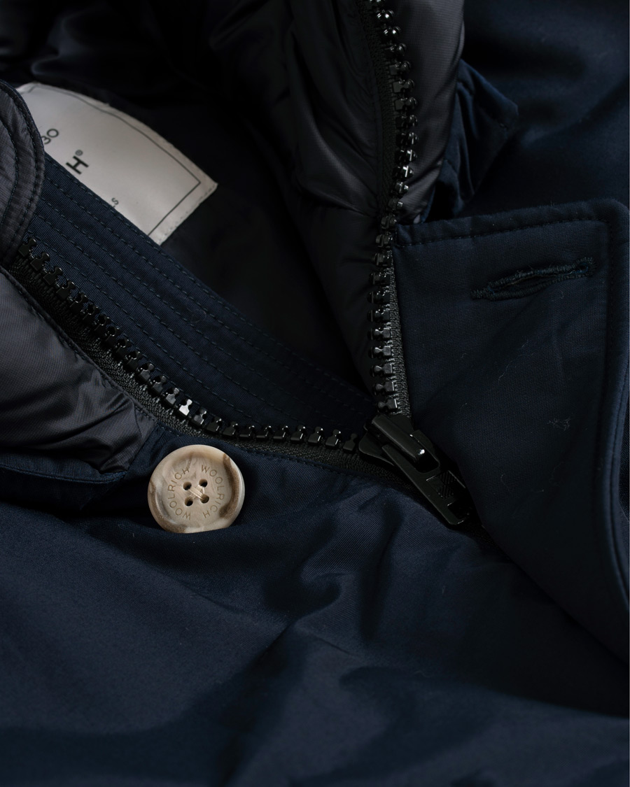 Herre | Jakker | Woolrich | Arctic Parka No Fur Melton Blue