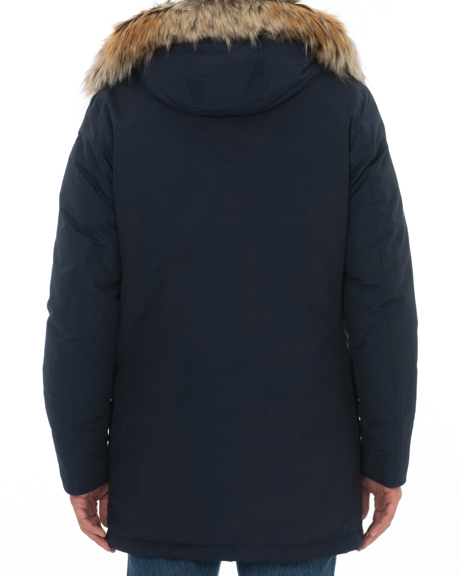 Herre | Jakker | Woolrich | Artic Parka Fake Fur Melton Blue