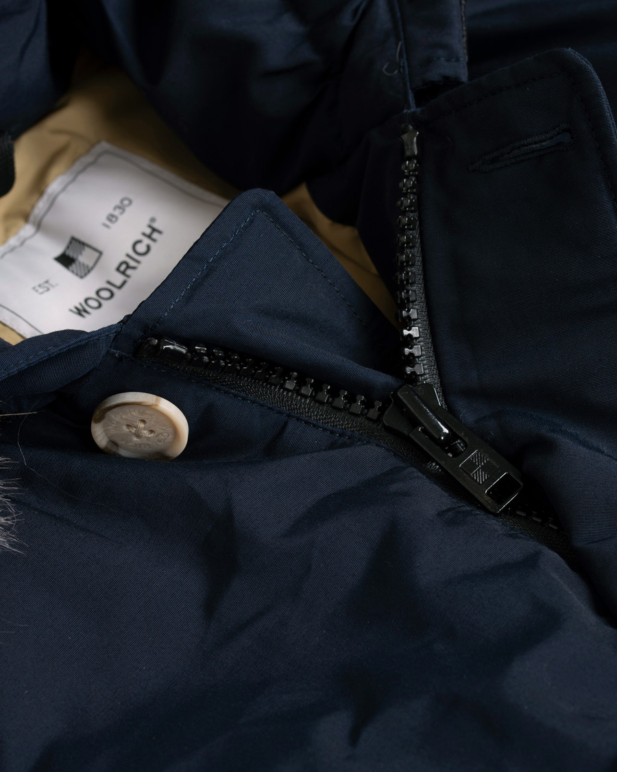 Herre | Jakker | Woolrich | Artic Parka Fake Fur Melton Blue