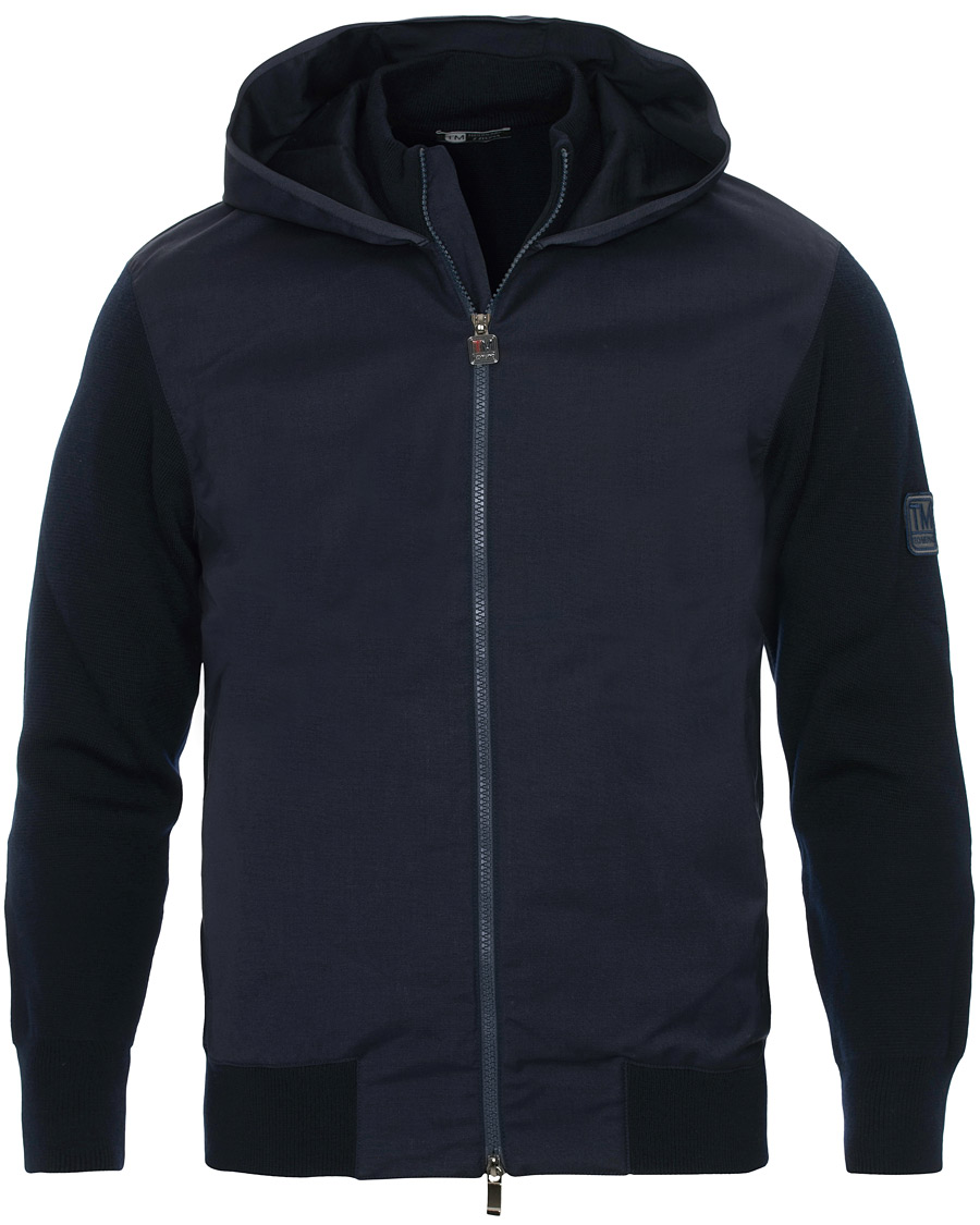 Herre | Jakker | Z Zegna | Techmerino Hybrid Hooded Jacket Navy