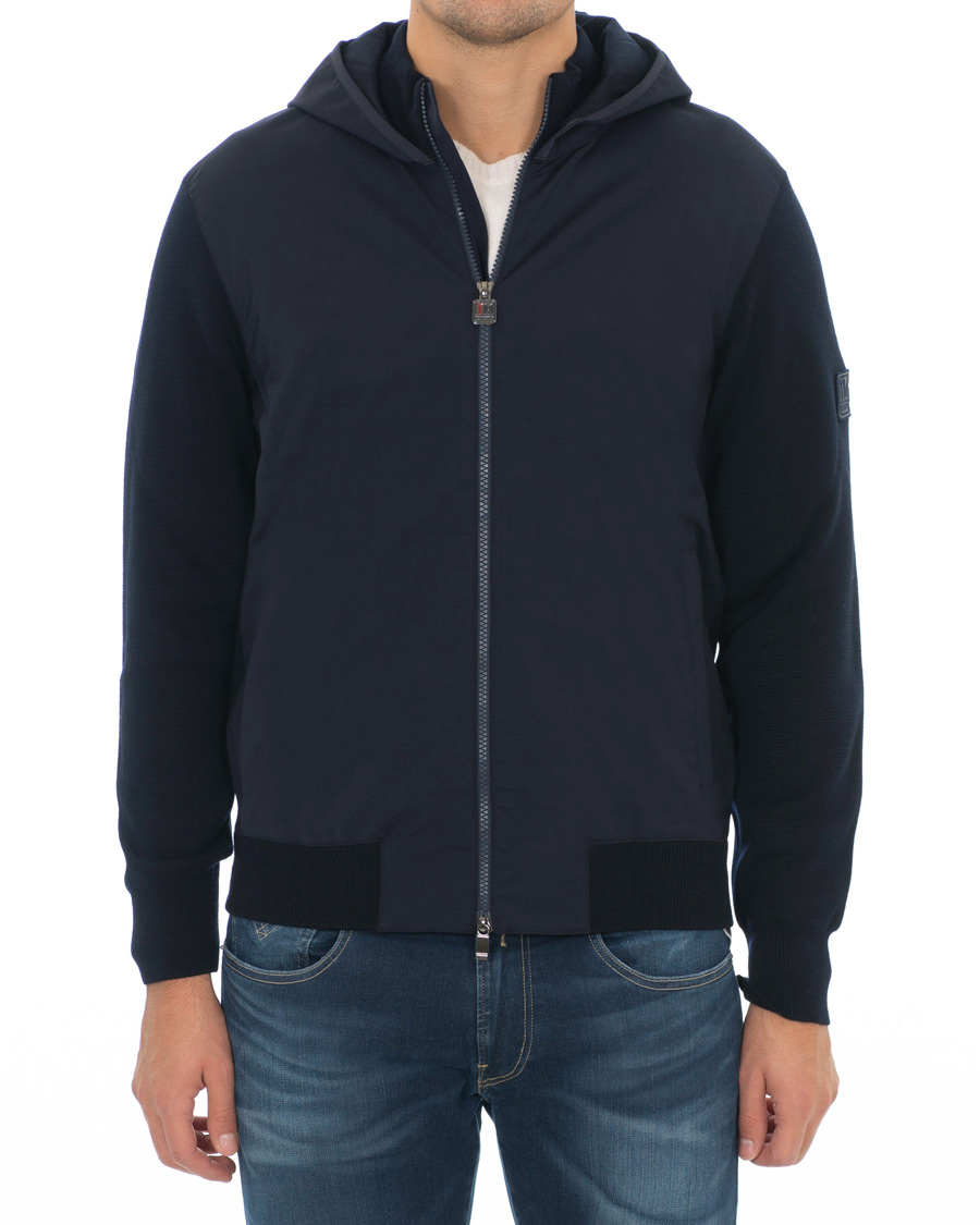 Herre | Jakker | Z Zegna | Techmerino Hybrid Hooded Jacket Navy