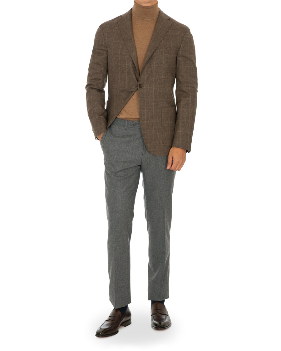 Herre | Blazere & jakker | Boglioli | K Jacket Checked Blazer Brown
