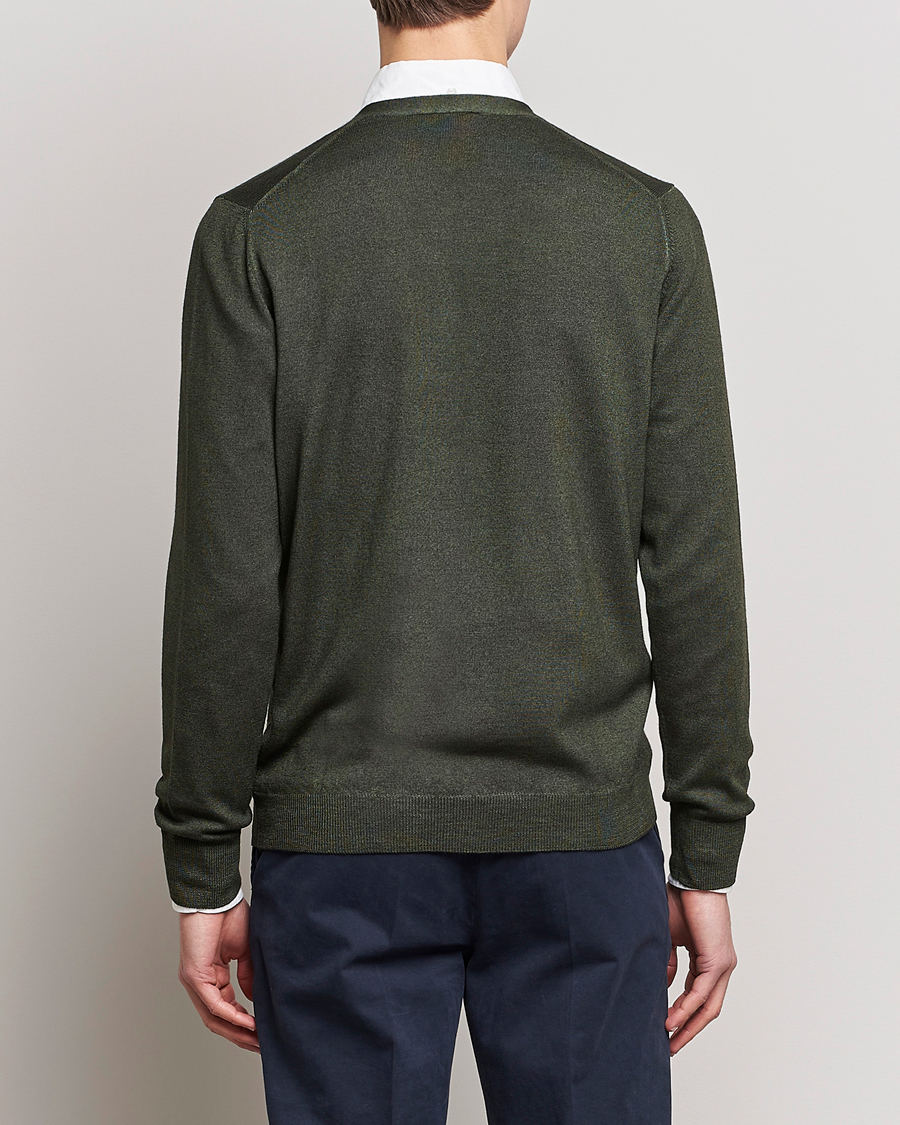 Herre | Trøjer | Gran Sasso | Vintage Merino Fashion Fit Cardigan Green
