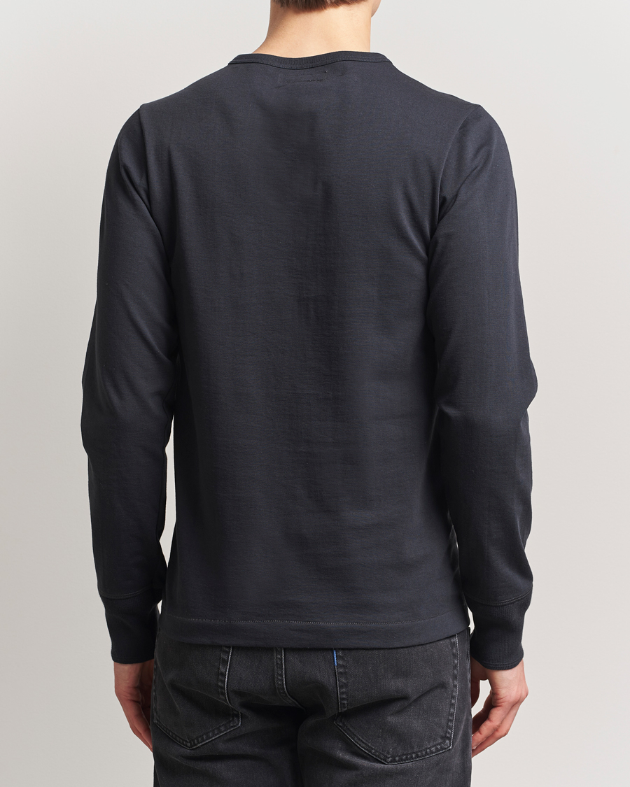 Herre | Trøjer | Merz b. Schwanen | Classic Organic Cotton Henley Sweater Charcoal